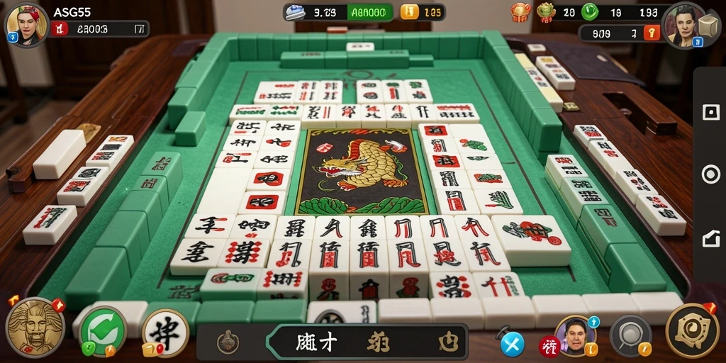 Screenshot gameplay ASG55 yang menampilkan tantangan Mahjong yang menarik.
