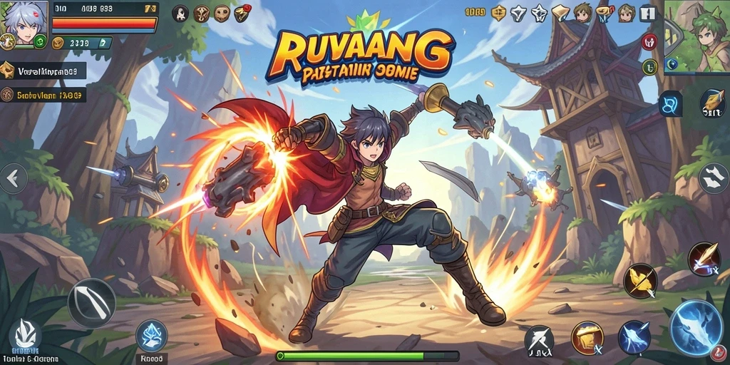 Tampilan gameplay menarik dan karakter Anime yang menakjubkan.