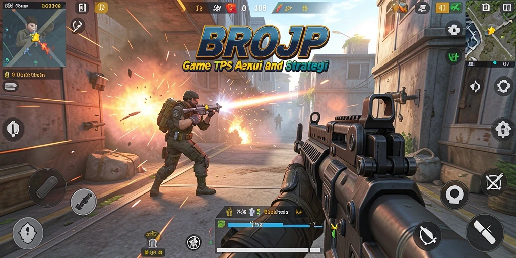 Tangkapan layar dari gameplay seru BROJP yang menampilkan aksi taktis.