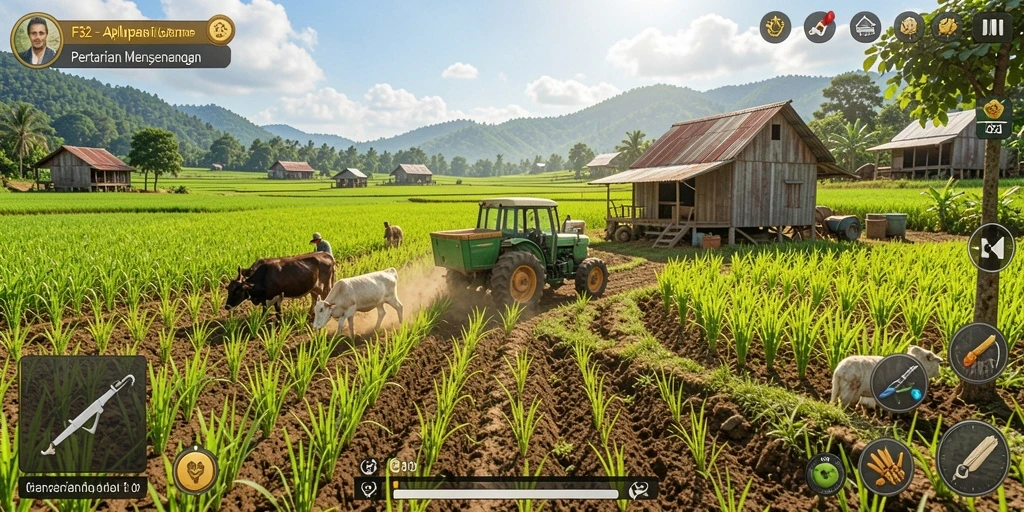 Tampilan gameplay F32 yang seru dan interaktif.