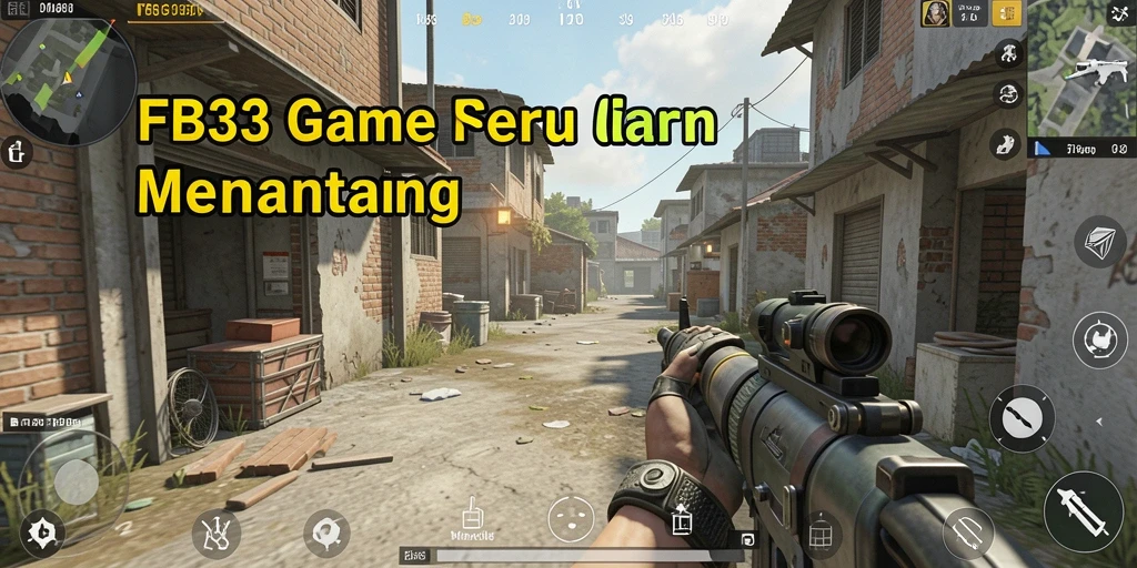 Screenshot FB333 menampilkan aksi intens dalam pertempuran FPS.