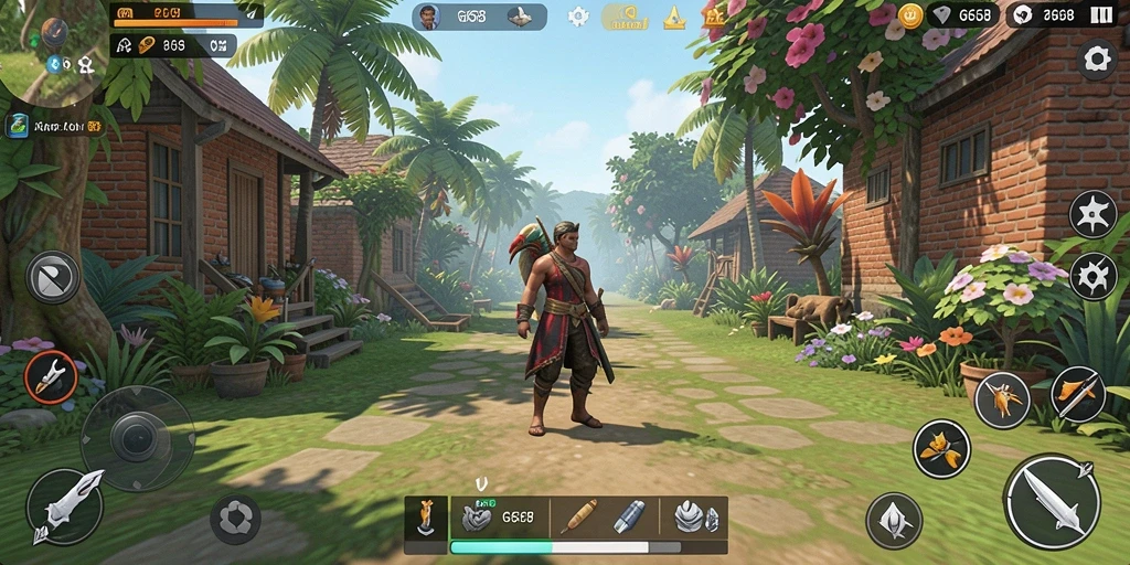 Gameplay G668 menampilkan simulasi kehidupan yang menantang dan menarik.