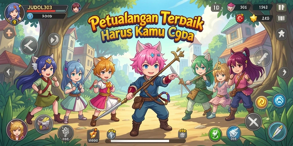 Gameplay seru dengan karakter Anime yang menakjubkan.