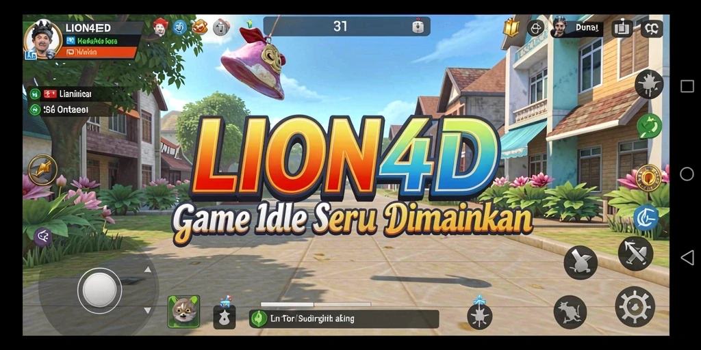 Screenshot menunjukkan gameplay seru dalam LION4D dengan grafis menarik.