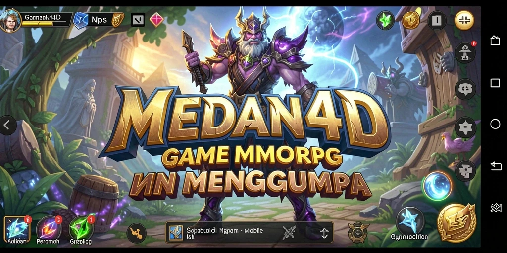 Tampilan gameplay MEDAN4D yang menarik di dunia MMORPG.