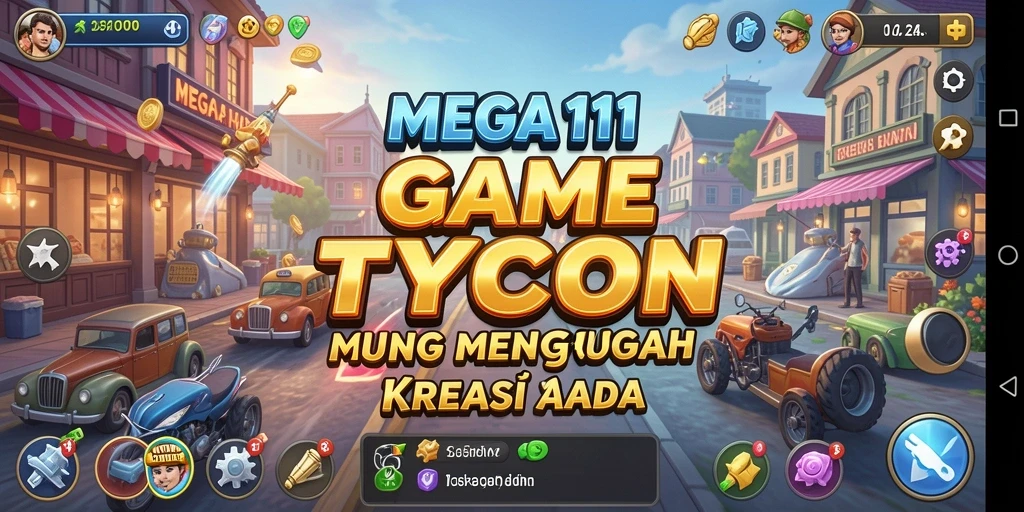 Tampilan menawan dari gameplay Tycoon di MEGA111.