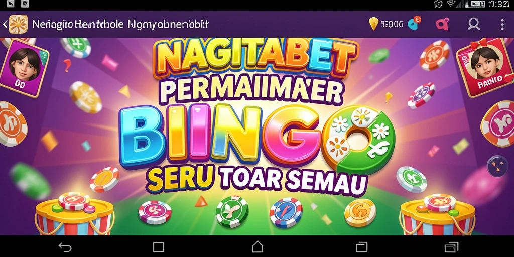 Tampilan gameplay seru NAGITABET saat bermain Bingo.