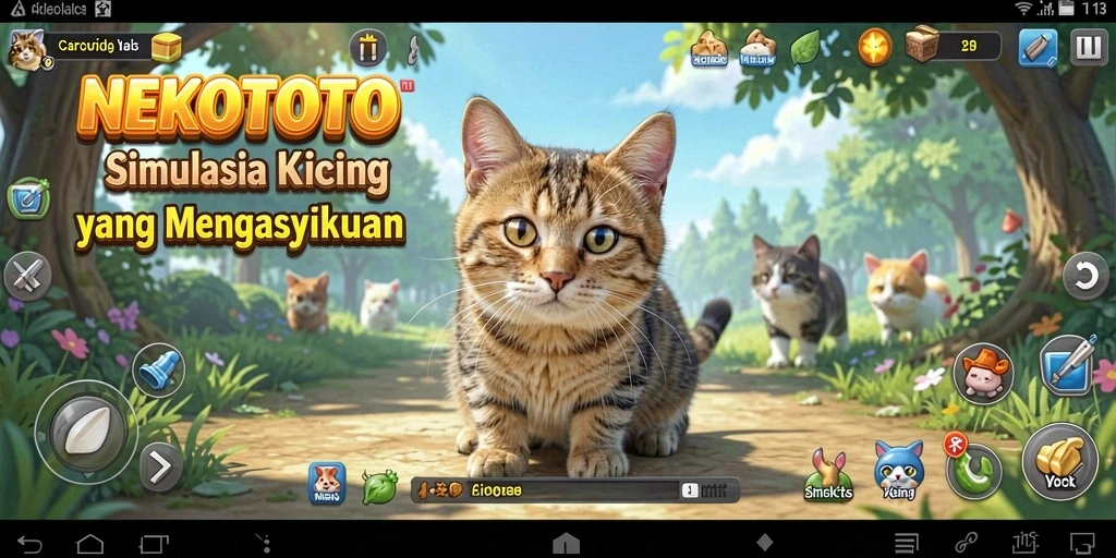 Tampilan gameplay <strong>NEKOTOTO</strong> yang imersif dan penuh warna.