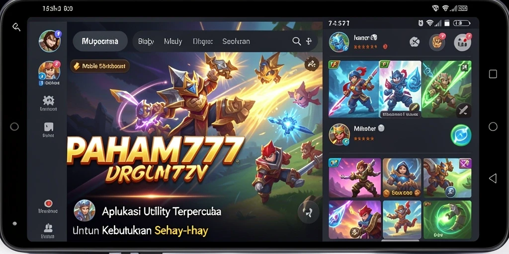 Tampilan antarmuka PAHAM777 yang intuitif dan sederhana.