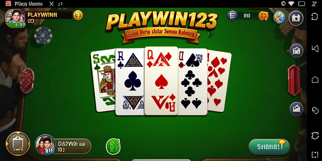 Tampilan gameplay dominonya yang menarik dan interaktif.