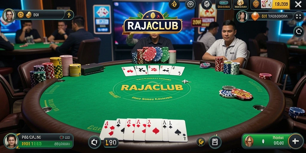 Tampilan gameplay seru dan menegangkan dalam RAJACLUB.
