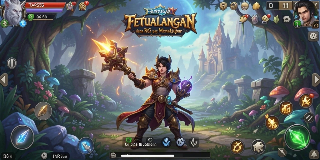 Gameplay seru dalam TAR555 dengan aksi RPG mendebarkan.