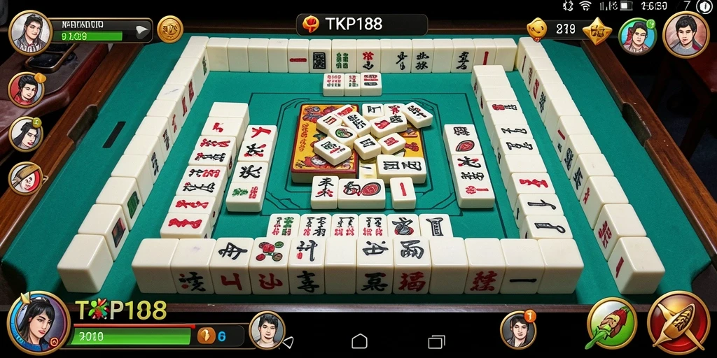 Tampilan gameplay Mahjong yang menarik di TKP188.